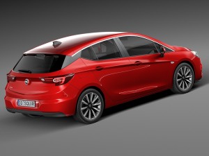 Opel Astra 5-door 2016 Modèle 3D