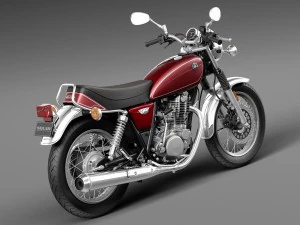 Yamaha SR400 2015 3D Model