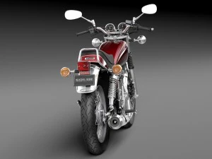 Yamaha SR400 2015 3D Model