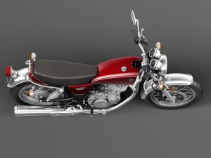 Yamaha SR400 2015 3Dモデル