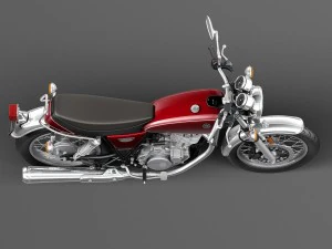 Yamaha SR400 2015 3D Model