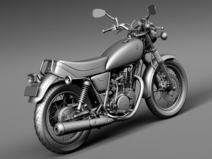 Yamaha SR400 2015 3Dモデル