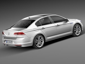 Volkswagen Passat GTE 2015 3D 模型