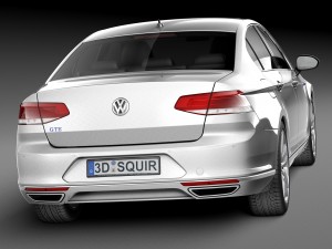 Volkswagen Passat GTE 2015 3D 模型
