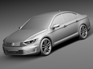 Volkswagen Passat GTE 2015 3D 模型