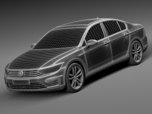 Volkswagen Passat GTE 2015 3D 模型