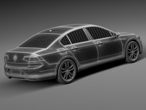 Volkswagen Passat GTE 2015 3D 模型