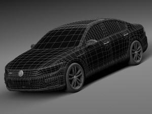 Volkswagen Passat GTE 2015 3D 模型