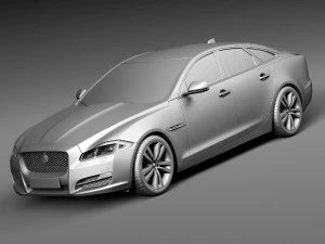 Jaguar XJ 2016 3D Model
