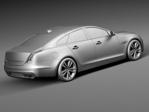 Jaguar XJ 2016 3D 模型