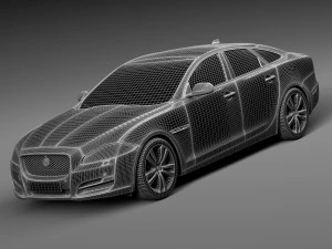 Jaguar XJ 2016 3D Model