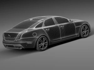 Jaguar XJ 2016 3D Model