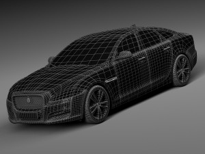 Jaguar XJ 2016 3D 模型