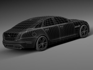 Jaguar XJ 2016 3D 模型