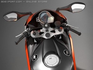 Honda CBR 1000 RR 2008-2009 3Dモデル