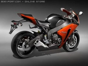Honda CBR 1000 RR 2008-2009 3D Model