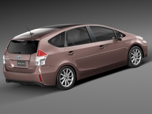 Toyota Prius V 2015 3D Модель