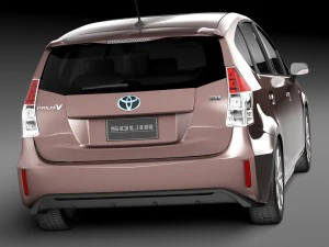 Toyota Prius V 2015 3D Model