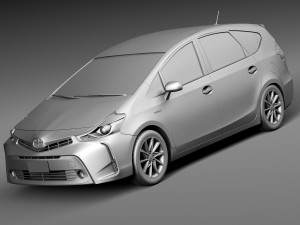 Toyota Prius V 2015 3D Модель