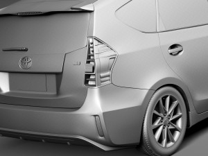 Toyota Prius V 2015 3D Модель
