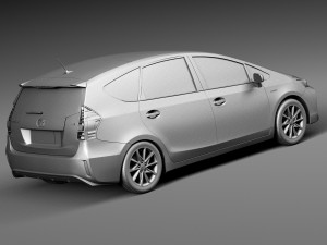 Toyota Prius V 2015 3D Модель