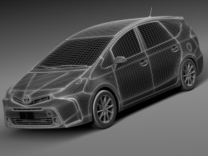 Toyota Prius V 2015 3D Модель