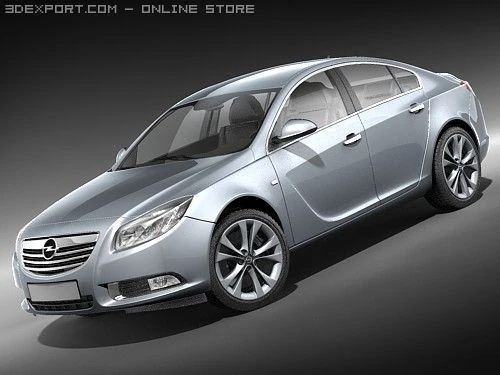 Opel Insignia 3D Model .c4d .max .obj .3ds .fbx .stl .blend