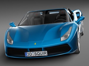 Ferrari 488 GTB Spider 2016 Modelo 3D