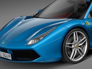 Ferrari 488 GTB Spider 2016 Modelo 3D