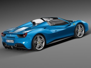 Ferrari 488 GTB Spider 2016 Modelo 3D