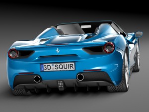 Ferrari 488 GTB Spider 2016 Modelo 3D
