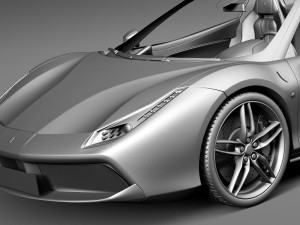 Ferrari 488 GTB Spider 2016 Modelo 3D