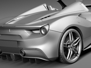 Ferrari 488 GTB Spider 2016 Modelo 3D
