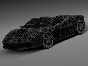 Ferrari 488 GTB Spider 2016 Modelo 3D