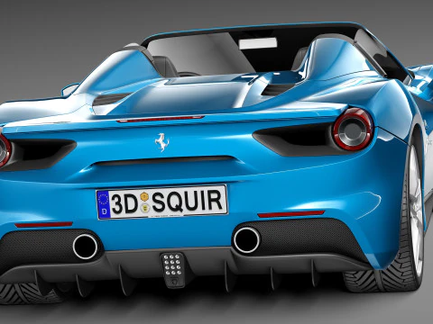 Ferrari 488 GTB Spider 2016 3D Model