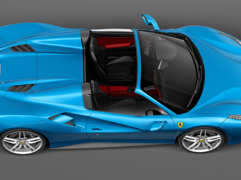 Ferrari 488 GTB Spider 2016 3D मॉडल
