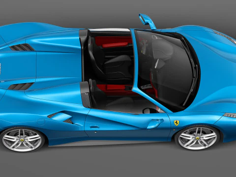Ferrari 488 GTB Spider 2016 3D Model