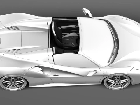 Ferrari 488 GTB Spider 2016 3D Model