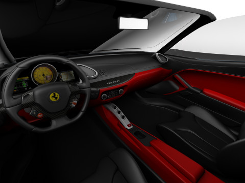 Ferrari 488 GTB Spider 2016 3D मॉडल