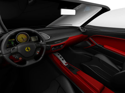 Ferrari 488 GTB Spider 2016 3D Model