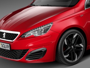 Peugeot 308 GTI 2016 Model 3D