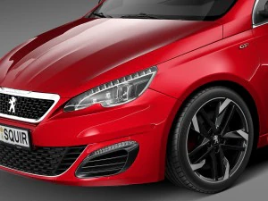 प्यूज़ो 308 जीटीआई 2016 3D मॉडल