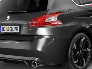 प्यूज़ो 308 जीटीआई 2016 3D मॉडल