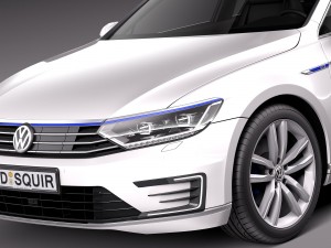 Volkswagen Passat Variant GTE 2016 3D Model