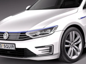 Volkswagen Passat Variant GTE 2016 3D Model