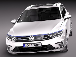 Volkswagen Passat Variant GTE 2016 3D Model