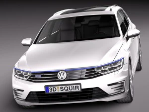 Volkswagen Passat Variant GTE 2016 3D Model