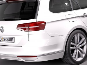 Volkswagen Passat Variant GTE 2016 3D Model