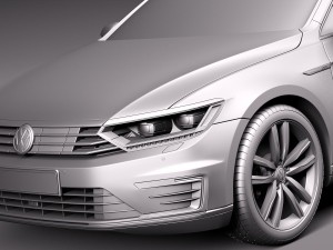 Volkswagen Passat Variant GTE 2016 3D Model