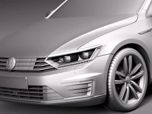 Volkswagen Passat Variant GTE 2016 3D Model